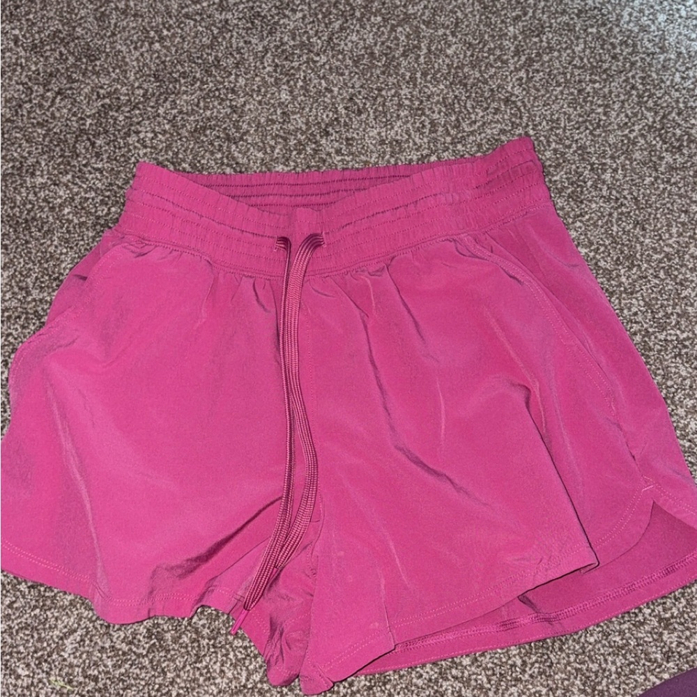 Abercrombie & Fitch Magenta Athletic Shorts